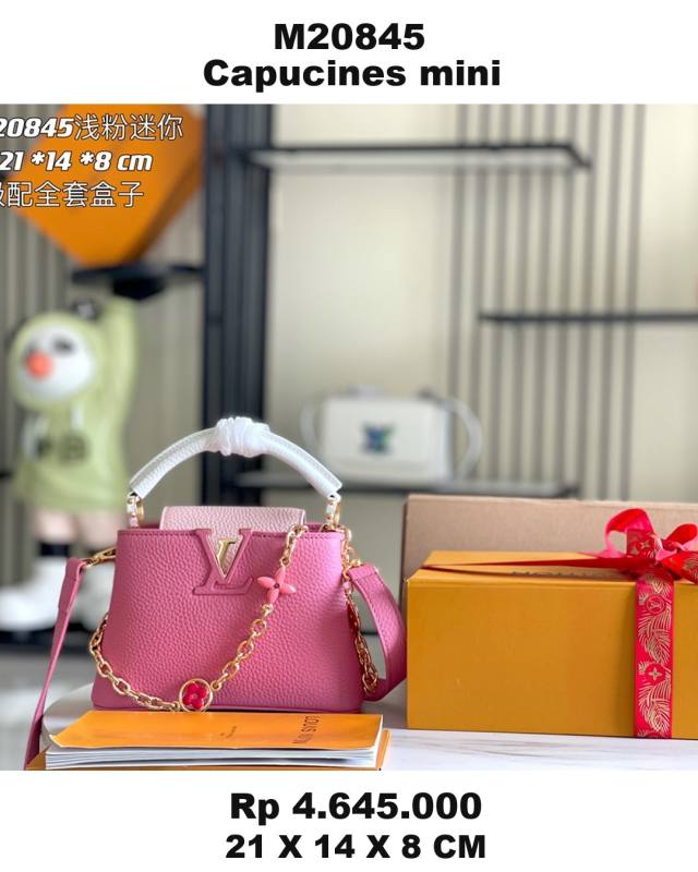 Louis Vuitton Capucines Pink 74CB