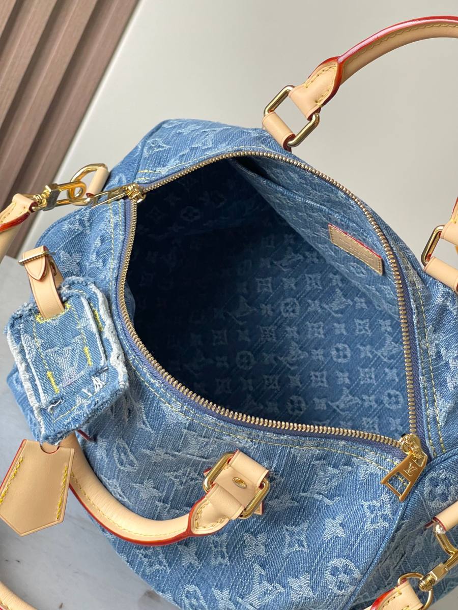 Louis Vuitton Speedy Soft 30 M14430 30 x 21 x 17 Denim 7F8F