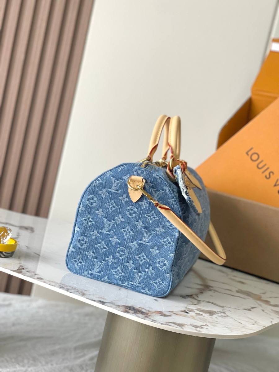 Louis Vuitton Speedy Soft 30 M14430 30 x 21 x 17 Denim 7F8F