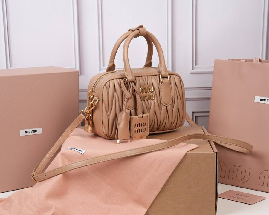 Miu Miu Arcadie Matelasse Small 5BB123 462C 19 x 13 x 6