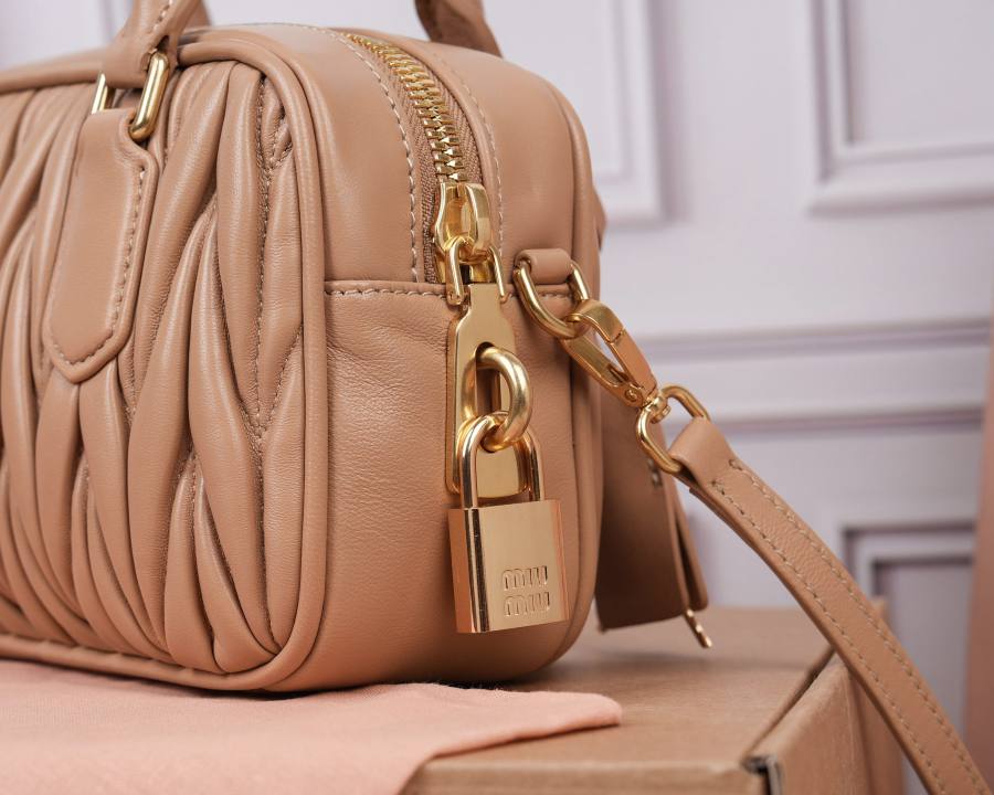Miu Miu Arcadie Matelasse Small 5BB123 462C 19 x 13 x 6