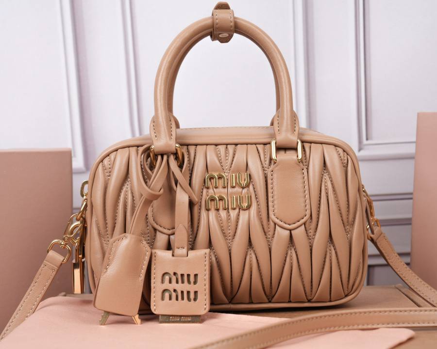 Miu Miu Arcadie Matelasse Small 5BB123 462C 19 x 13 x 6