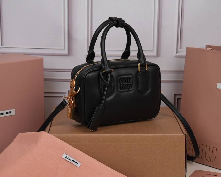 Miu Miu Arcadie Matelasse Small 5BB123 BD91 19 x 13 x 6