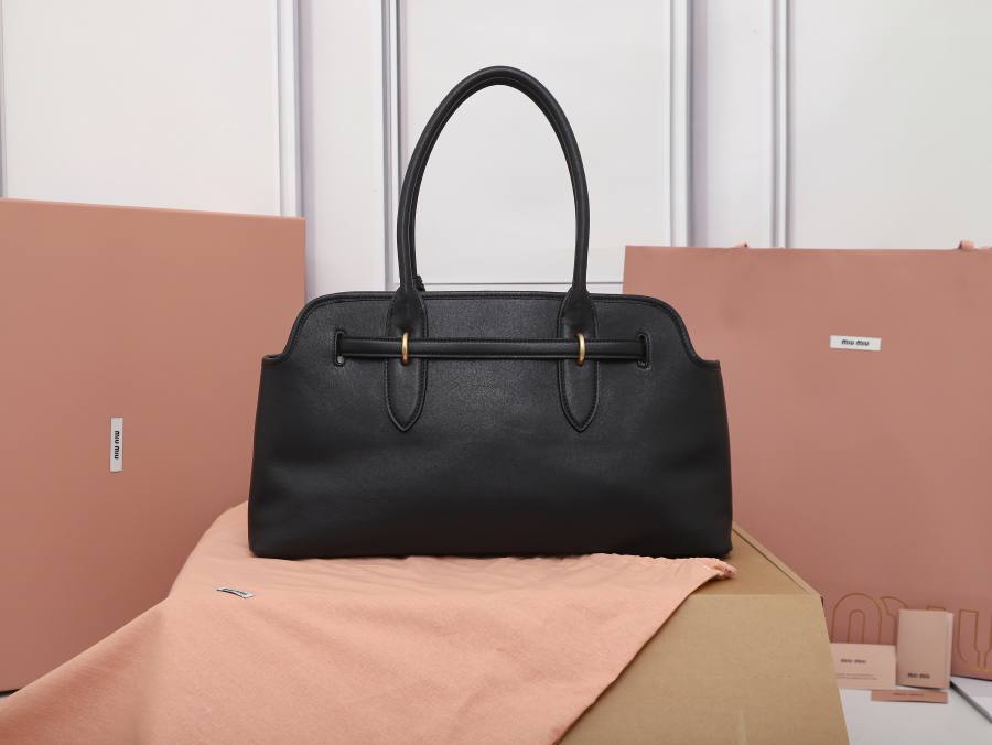 Miu Miu Aventure Canvas Tote 5BG310 003A 40 x 30 x 13