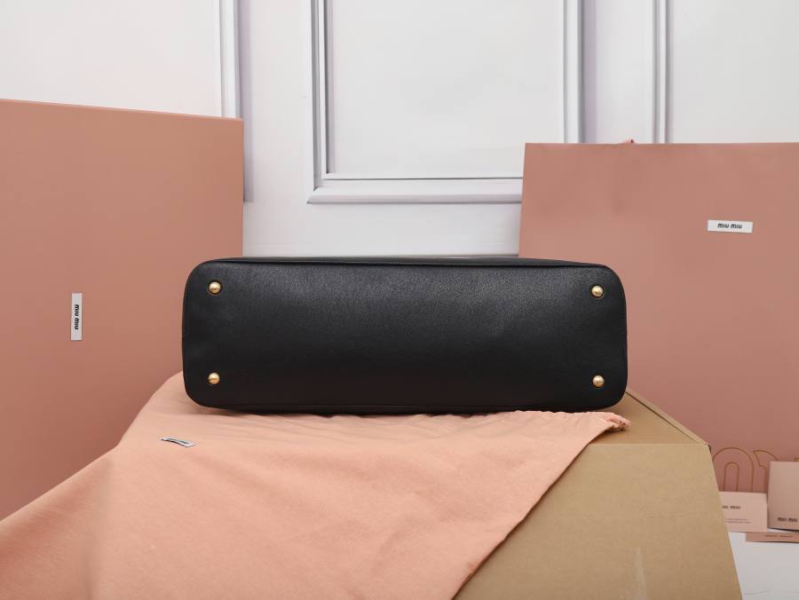 Miu Miu Aventure Canvas Tote 5BG310 003A 40 x 30 x 13