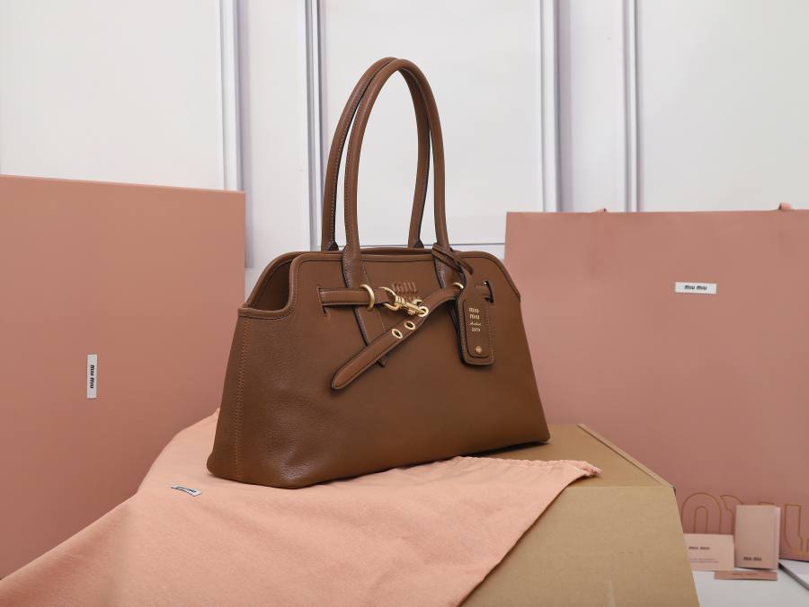 Miu Miu Aventure Canvas Tote 5BG310 0EB6 40 x 30 x 13