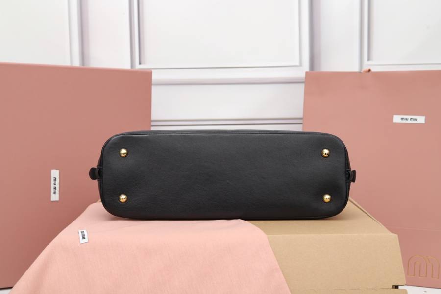 Miu Miu Aventure Nappa Bowling Bag 5BB168 29C7 33 x 18 x 5