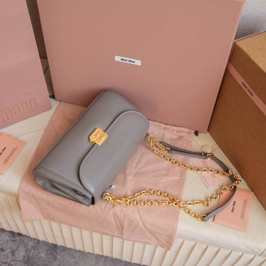 Miu Miu Baguette Shoulder Bag 5BD266 03BA 24 x 14 x 6