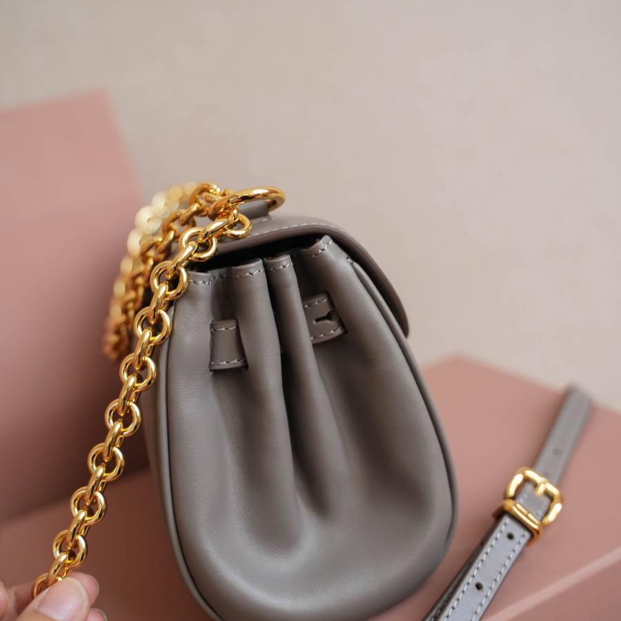 Miu Miu Baguette Shoulder Bag 5BD266 03BA 24 x 14 x 6