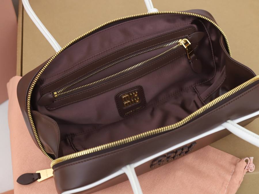 Miu Miu Beau Bag Small Cracked Patent 5BB173 F5E3 28 x 12 x 8