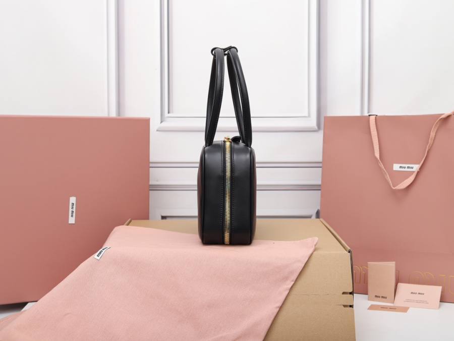 Miu Miu Beau Medium Top Handle 5BB172 478B 30 x 17 x 8.5