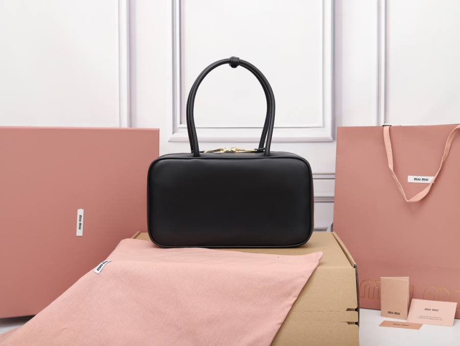 Miu Miu Beau Medium Top Handle 5BB172 478B 30 x 17 x 8.5