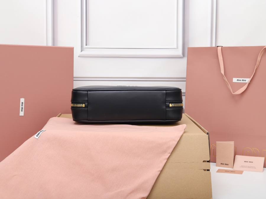 Miu Miu Beau Medium Top Handle 5BB172 478B 30 x 17 x 8.5