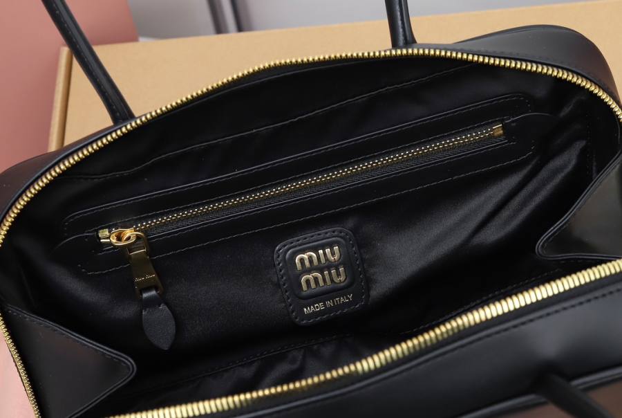Miu Miu Beau Medium Top Handle 5BB172 478B 30 x 17 x 8.5