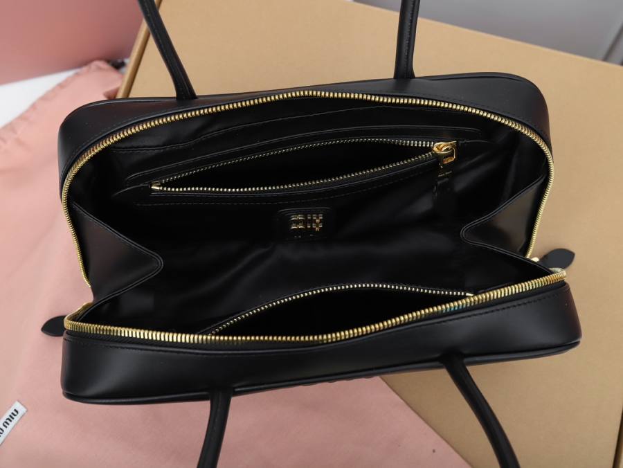 Miu Miu Beau Medium Top Handle 5BB172 478B 30 x 17 x 8.5