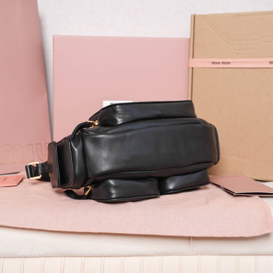 Miu Miu Biker Bag 5BC146 9B03 25 x 18 x 8