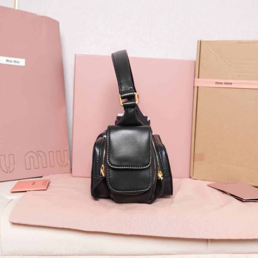 Miu Miu Biker Bag 5BC146 9B03 25 x 18 x 8