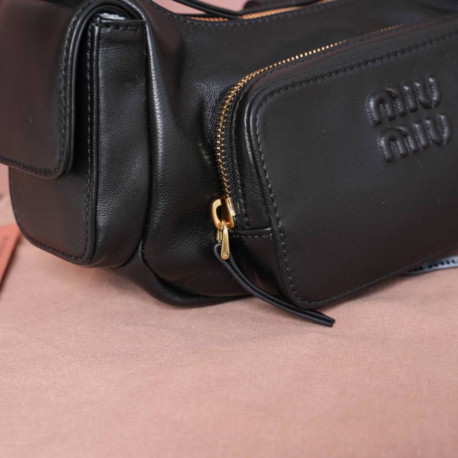 Miu Miu Biker Bag 5BC146 9B03 25 x 18 x 8