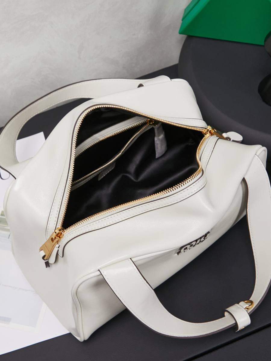 Miu Miu Bowling Underarm Bag 5BB182 3AD5 22 x 12 x 8
