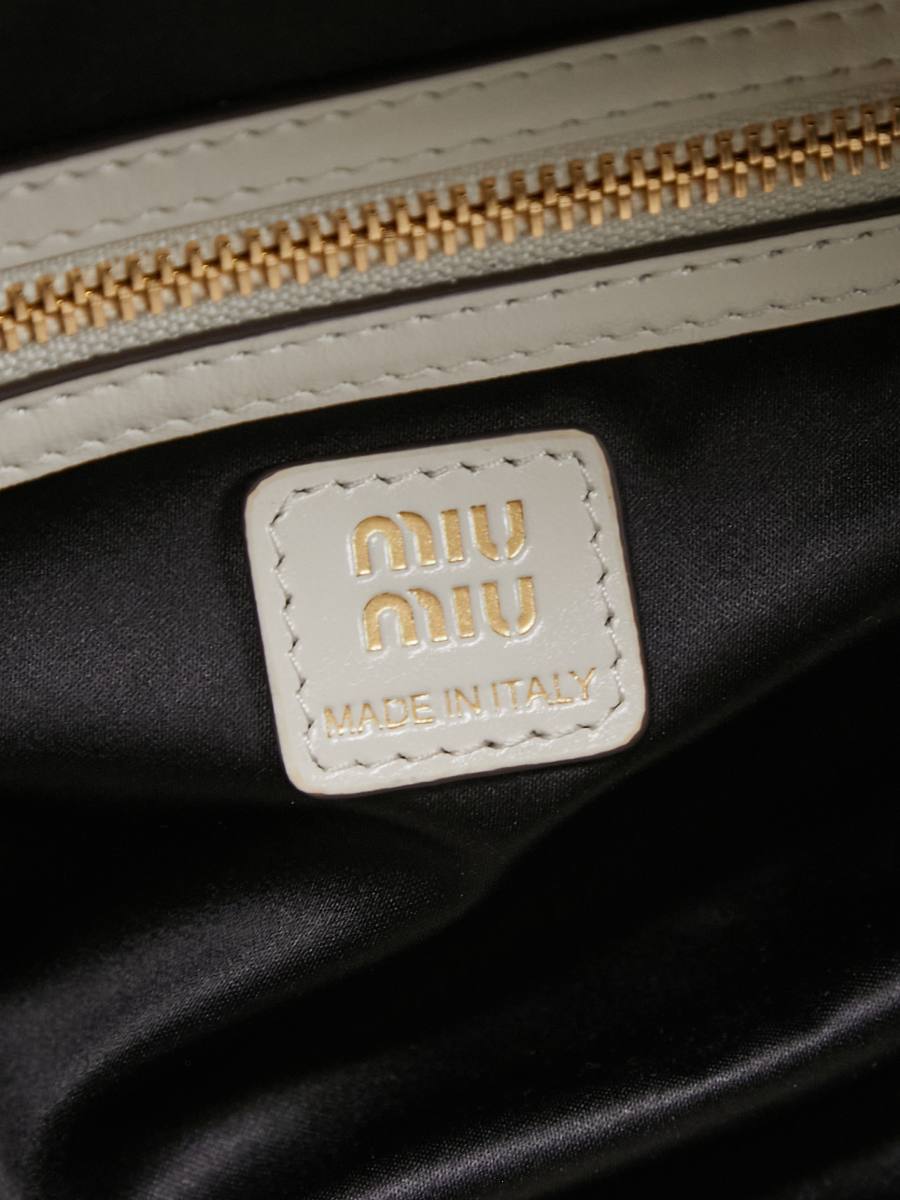 Miu Miu Bowling Underarm Bag 5BB182 3AD5 22 x 12 x 8
