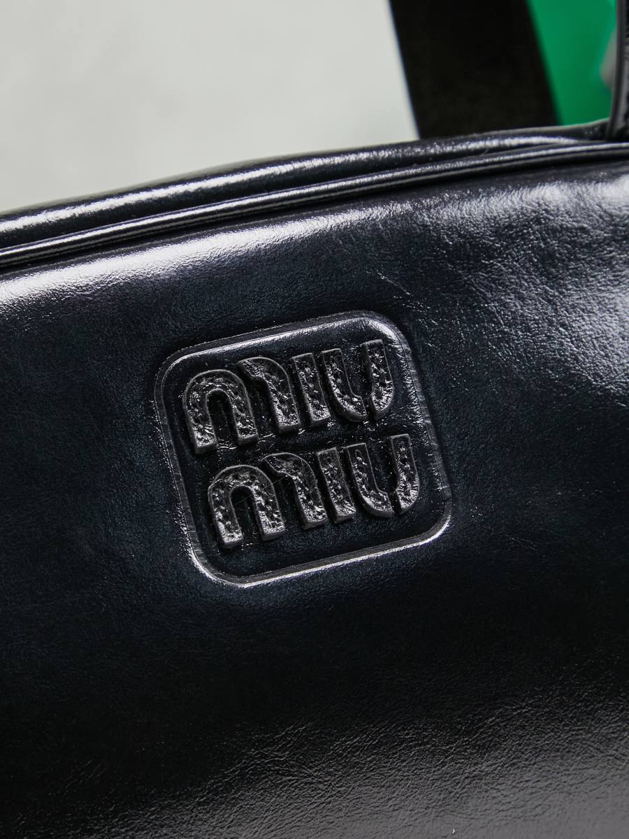 Miu Miu Bowling Underarm Bag 5BB182 5FAF 22 x 12 x 8