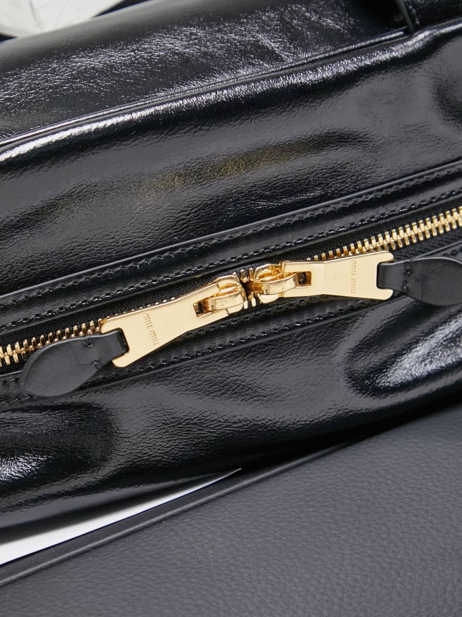 Miu Miu Bowling Underarm Bag 5BB182 5FAF 22 x 12 x 8