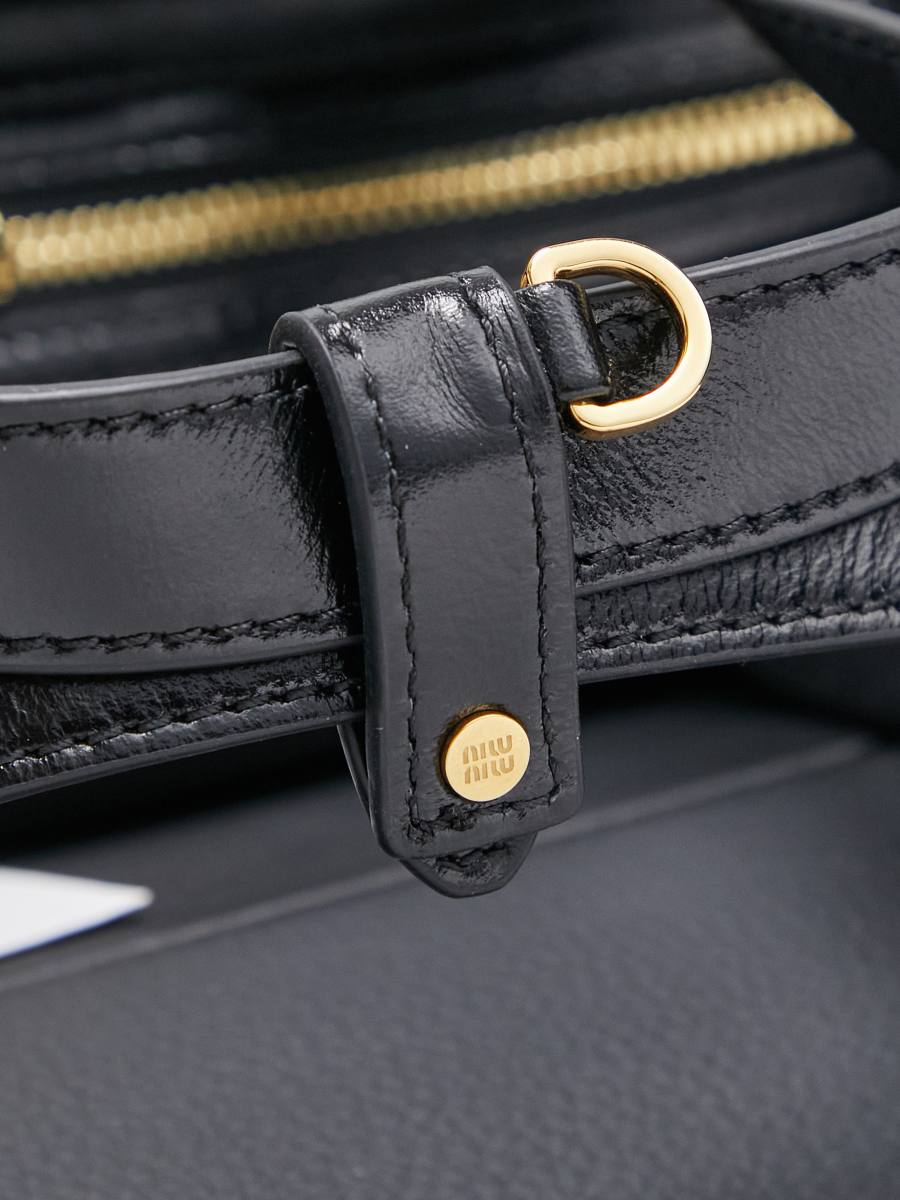 Miu Miu Bowling Underarm Bag 5BB182 5FAF 22 x 12 x 8