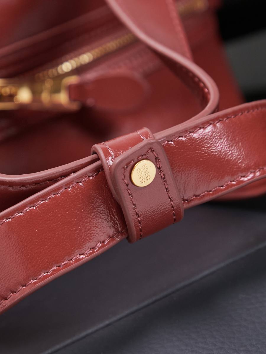 Miu Miu Bowling Underarm Bag 5BB182 CE47 22 x 12 x 8