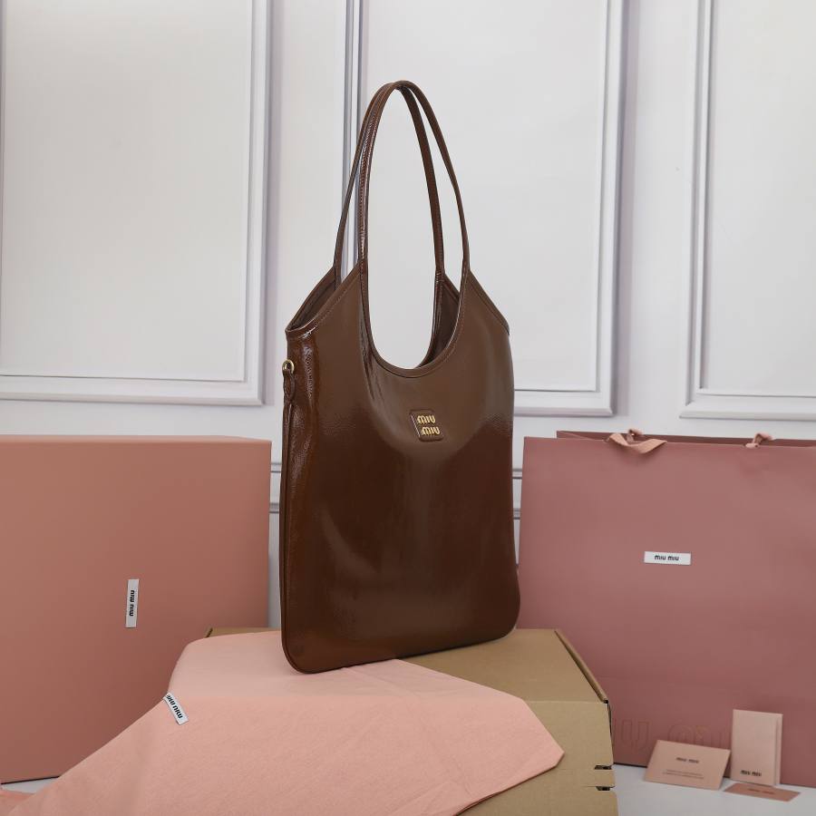 Miu Miu Ivy Tote Hobo Tote 5BG231 0C25 40 x 35 x 12