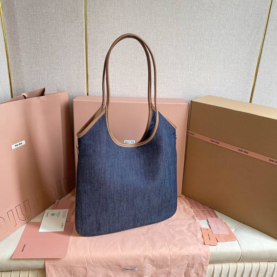 Miu Miu Ivy Tote Hobo Tote 5BG231 CB59 40 x 35 x 12