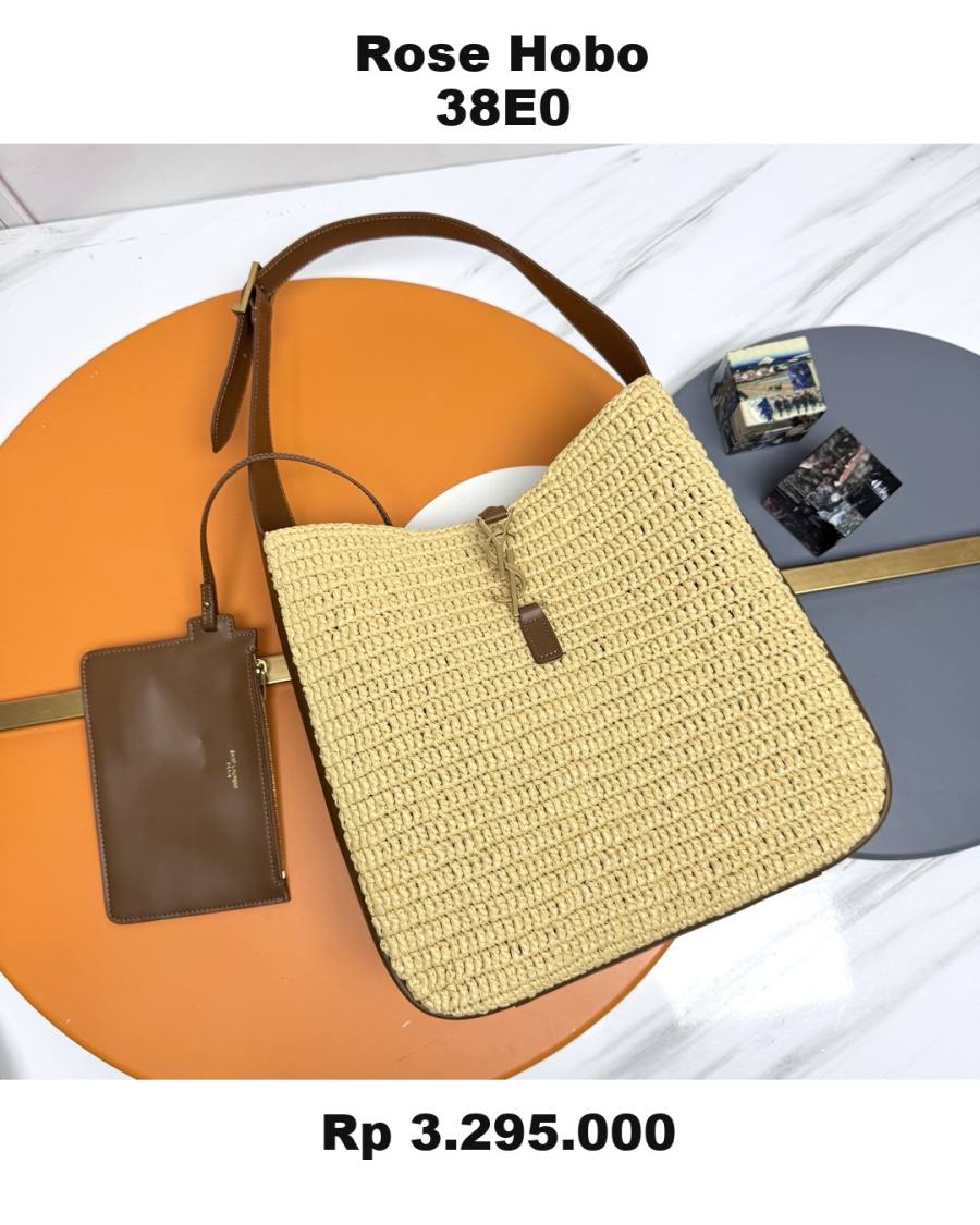 Saint Laurent Rose Hobo 38E0