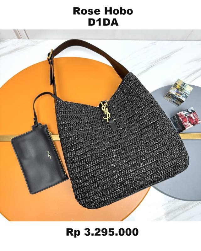 Saint Laurent Rose Hobo D1DA